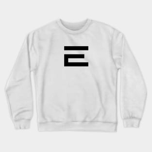 Modern and minimalistic Eden T-shirt Big Logo Black Crewneck Sweatshirt